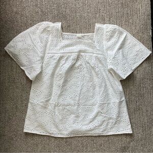 GAP White Eyelet Women's Top